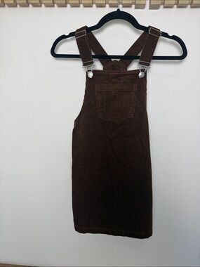 Forever 21 Kids Brown Corduroy overalls nwt size 9/10